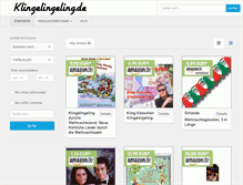 Tablet Screenshot of klingelingeling.de